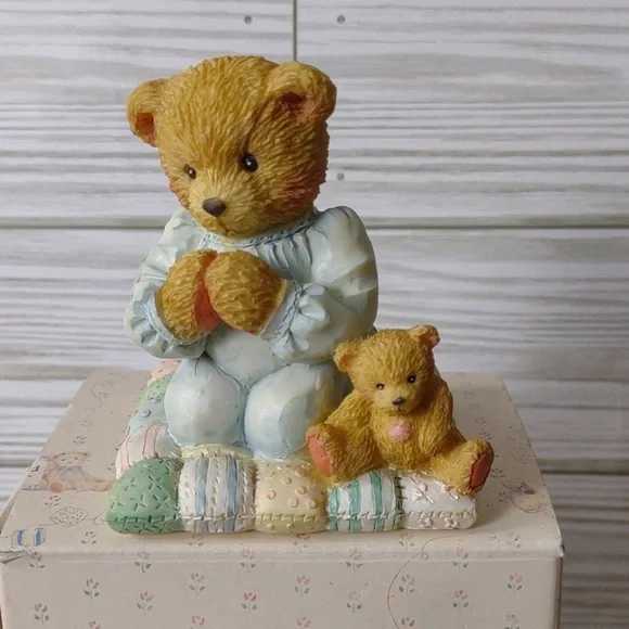 Cherished Teddies Vintage 1992 Resin Figurine 911410 Patrick Friend That's True - Picture 2 of 4
